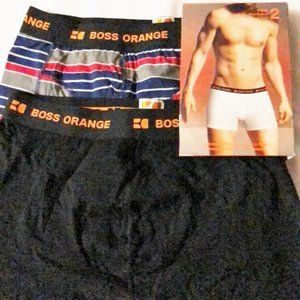 Boxer briefs 2 pair mens new size S soft flex cotton Boss Orange